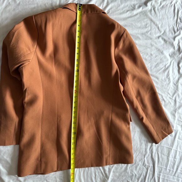 Light Brown / Almond Lined Blazer Single Button Size XL New w/o Tags - Picture 6 of 8